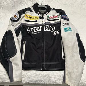 BILT Black and White Race Pro Jacket